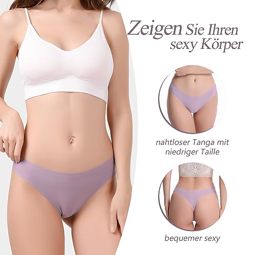 Levao-Tanga-sin-Costuras-para-Mujer-Tangas-Transpirables-Ropa-Interior-No-Show-String-Cintura-Baja-T-Back-Tanga-Bragas-Invisible-Hipster-610-Pack