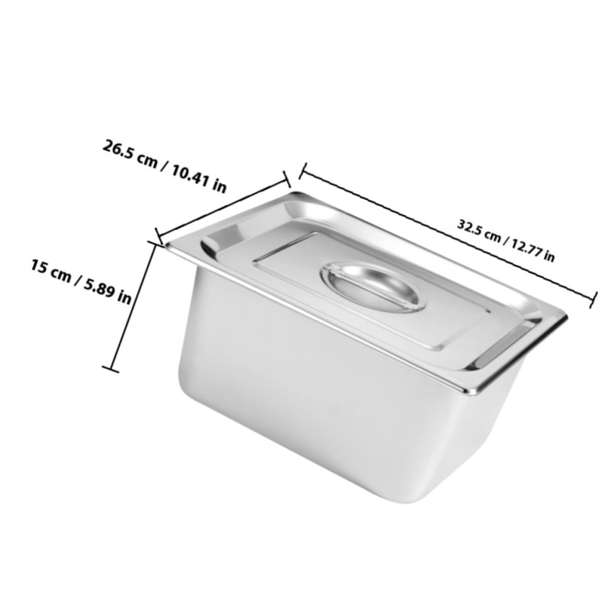 Reutilizables y Fáciles de Limpiar Juego de 2 Bandejas Rectangulares de Acero Inoxidable Plata Ideales para Servir Buffet y Catering para Servir Buffet y Catering