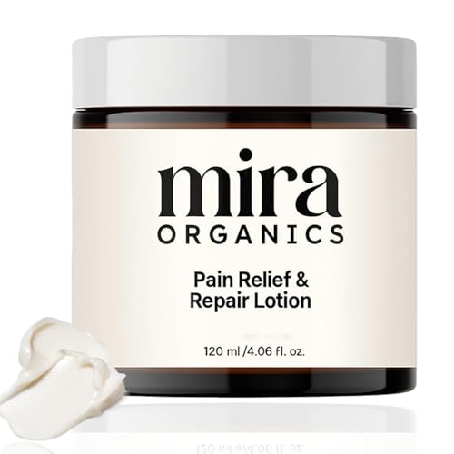 Mira Pain Relief & Repair Lotion Mira Organics Pain Relief Cream with Arnica Montana Chamomile Helichrysum Oil Soothing Blend Fast Absorbing Non-Greasy