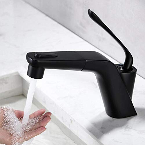 Mitigeur de lavabo à douchette extractible pour nettoyer la vasque facilement