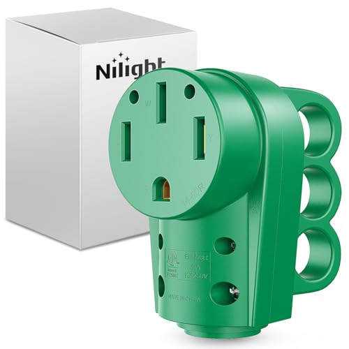 Image of Nilight 50 Amp RV Female Replacement Plug with Handle ETL Listed