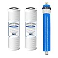 IPW Industries Inc. Compatible with 18 GPD RO Reverse Osmosis GE Membrane FX12M Smart Water w/Pre & Post Filters