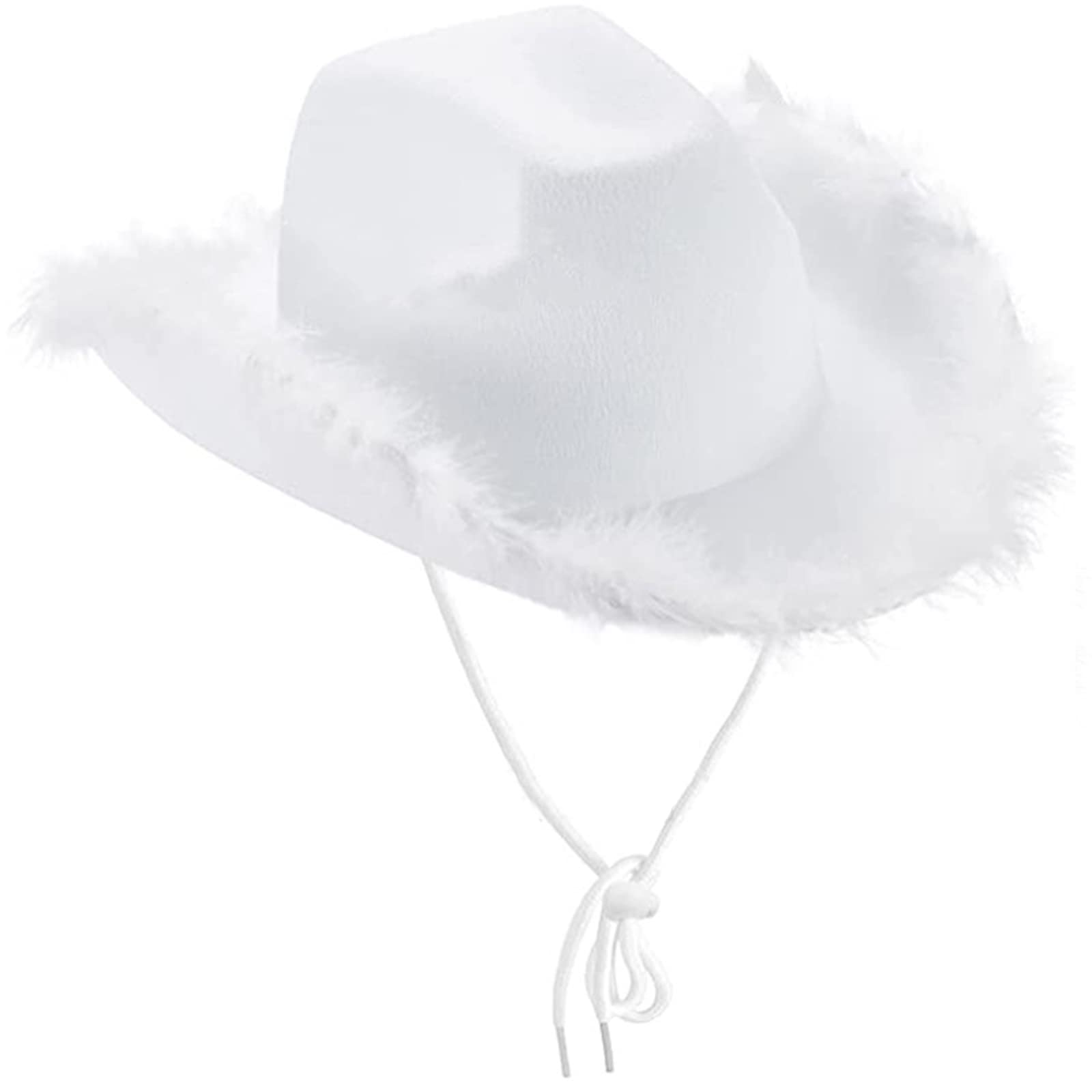Haveratio, Sombrero de Vaquera Rosa a la Moda, Sombrero de Vaquero con de Plumas esponjosas, Sombrero de Vaquero Occidental para Despedida de Soltera, Carnaval, Cosplay
