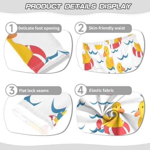 Toddler Girls Leggings Printed Yoga Pants Leggings Swimming Duck for Kids3