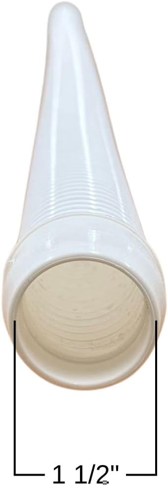 DPM Heavy-Duty Pro Swimming Pool Cleaner Hose 4 Ft Made in USA Swimming Pool Vacuum Cleaner Sectional Hose Universal Compatible Navigator Baracuda G3 Kreepy Krauly Rebel Aquanaut (2, White)