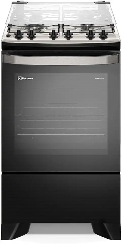 Fogão Electrolux 4 Bocas Experience com VaporBake Preto FE4TP