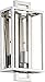 Craftmade 41561-CH Cubic Rustic Industrial Geometric Wall Lantern Lighting, 1-Light 60 Watt, 7" W x 14" H, Chrome