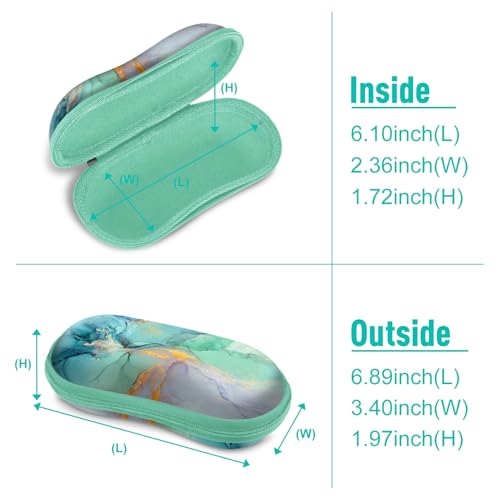 Image of FINTIE Sunglasses Case, Hard EVA Shell Shockproof Sport Glasses Case with Metal Carabiner Travel Zipper Eyeglasses Holder