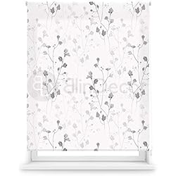 Estores Modernos Habitacion Blindecor Flores | Estor Enrollable Translúcido con Estampado Impresión Digital | Modelo Bloom | 130 x 180 cm (ancho por alto) Tamaño de la Tela 127 x 175 cm | Estores para Ventanas