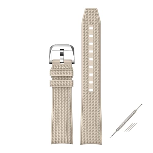 [SRMVRNKNNK] �X�E�H�b�`�ɓK������X�g���b�v�B�I���K�W���C���g�ɓK���BFit For MoonSwatch 20mm�V���R�����o�[�J�[�u�G���h�E�H�b�`�o���h�ɓK���B(Khaki white)