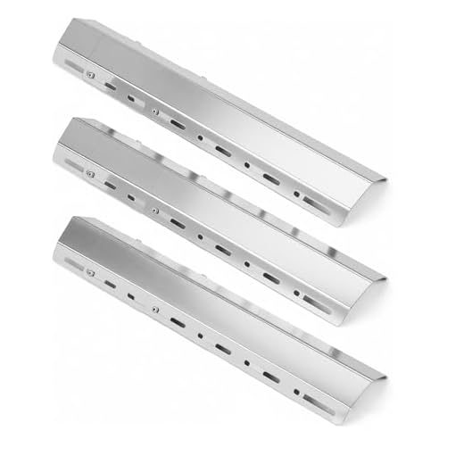 GFTIME 30-72cm lang 9.5cm breit Universal Brennerabdeckung für die meisten Gasgrills, für Charbroil, Landmann, Enders, Taino, Barbecook, Rösle Videro, Proficook, Tarrington House, 3 Pack