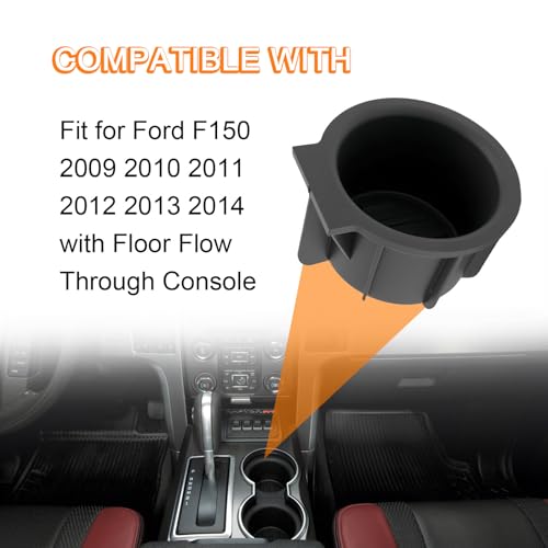 2 insertos de portavasos para consola frontal Ford F150 miniatura 4