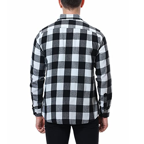 Camisa ligera de algodón cepillado transpirable y suave para oficina