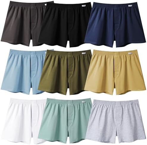 （21:00時点） [Ｋａｙｉｙａｓｕ] ニットトランクス パンツ メンズ 下着 大きいサイズ M-4XL 前開き 綿 3枚組 4枚組 5枚セット ゆるゆる 抗菌消臭加工 通気 蒸れない(M 4枚組C)