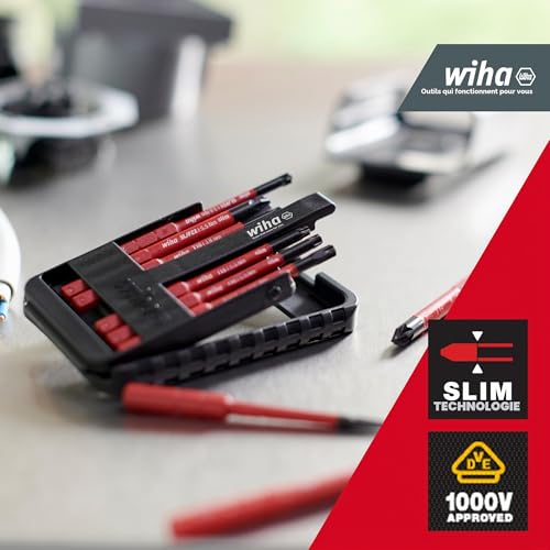 WIHA 43156 Juego de bits electric slimBit Box SB pour boîtiers muraux