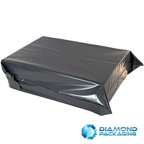 Diamond Packaging Versandtaschen, Verpackungsmaterial, Verpackungstüten, Kunststoff, 250 x 350 mm, Grau, 2000 Stück