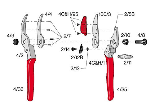 Tijera de podar Felco modelo 4 para rosas y flores miniatura 3