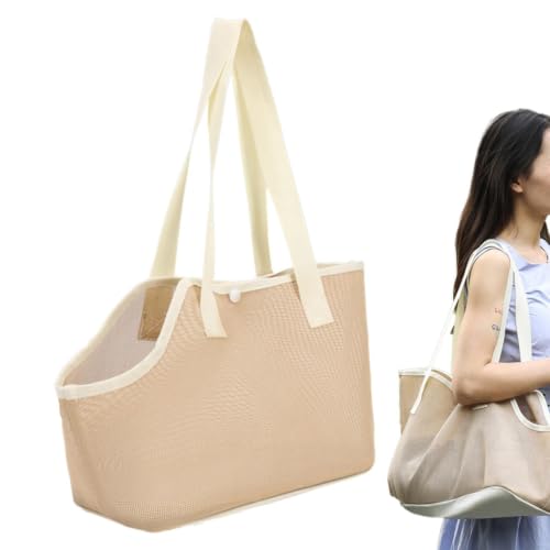 Bolsa de transporte para gatos con bolsillo de malla transpirable para paseos frescos 2