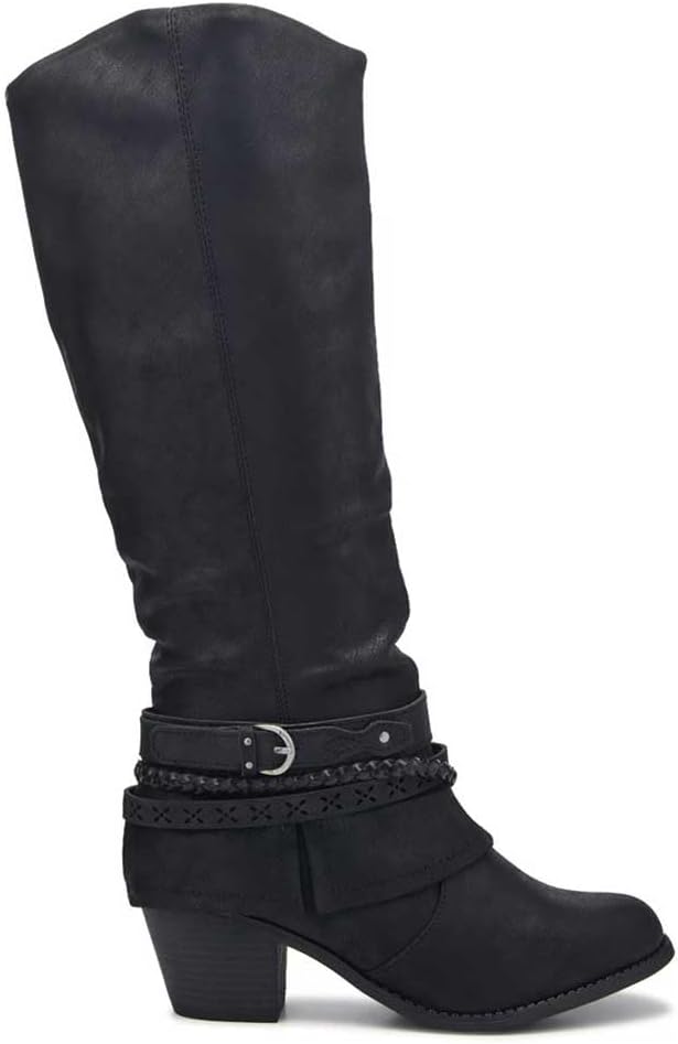 Jellypop Women's Rasia Knee High Slouchy Lace Boot