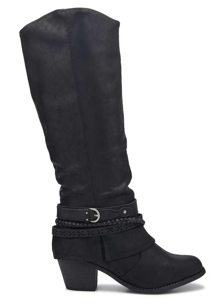 Jellypop Womens Rasia Knee High Slouchy Lace Boot