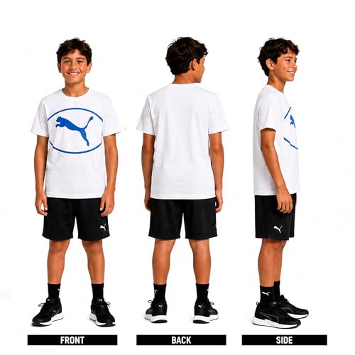 Image of PUMA Boys T-Shirts Athletic Crewneck Short Sleeve Tees (Sizes S-XL)