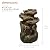 Alpine Corporation WIN1118 Indoor Floor Rainforest Log Fountain with LED Lights, 5-Tier Waterfall Garden Fountain 22", Brown