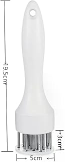 ステンレス鋼の肉挽き肉 丈夫 21本の超鋭利な刃 ステーキと肉用の気化器ツール 304 - カラー: White 21