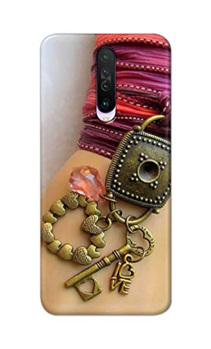 Image of Girl Hand with Keychain Hard Back Case Cover for Poco X2 / Redmi K30 / Redmi K30 5G Back Cover -(J5) VNS2228
