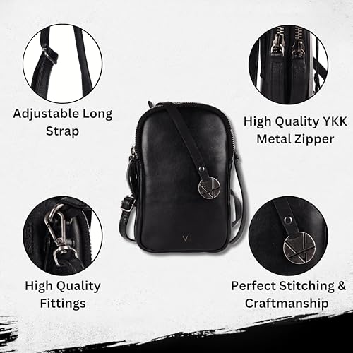 Genuine Italian Leather Small Leather Crossbody Bags For Women Cell Phone Purse, Trendy Casual Detachable Strap2