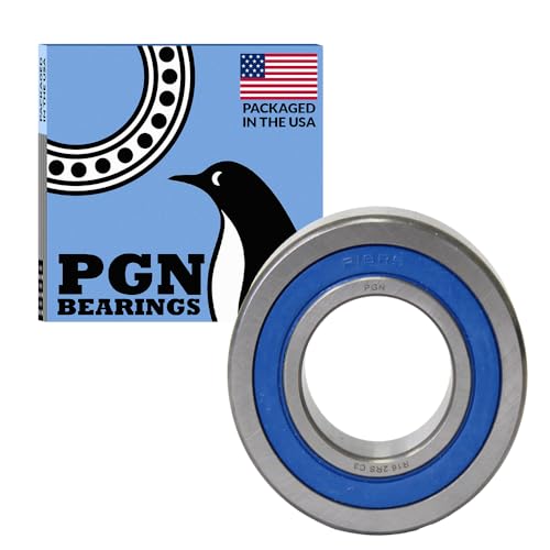 PGN (30 Pack) R16-2RS Bearing - Lubricated Chrome Steel Sealed Ball Bearing - 1