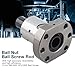 Ball Screw with Ball Nut RM1605 SFU1605 16mm Bearing Steel Flanged High Precision Anti Wearproof Durable for CNC Machinery Industrial Automation Equipment