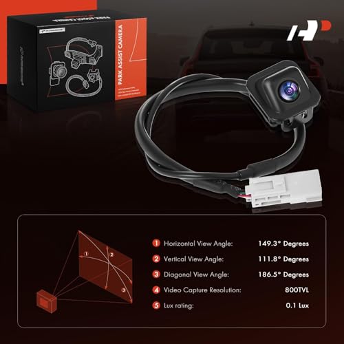 Image of A-Premium Rear View Backup Camera Compatible with Cadillac | Parking Camera for 2013 2014 2015 XTS