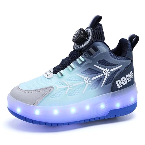 Children's Unisex Roller Skates Shiny Wheel Shoes Girls Shiny Roller Skates Sports Shoes Boys Rechargeable Sparkling Sports Shoes Gifts