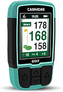 CANMORE Handheld Golf GPS HG200 - Water Resistant Full-Color Display with 38,000+ Essential Golf Course Data and Score Sheet - Free Courses Worldwide and Growing - 1-Year Warranty (Turquoise)
