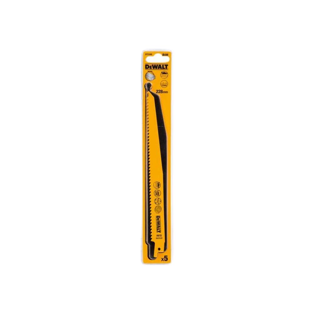 DEWALT Profesjonalny Brzeszczot sable bi-metal 228 mm dla profesjonalistów i majsterkowiczów do pracy profesjonalnej 228 mm