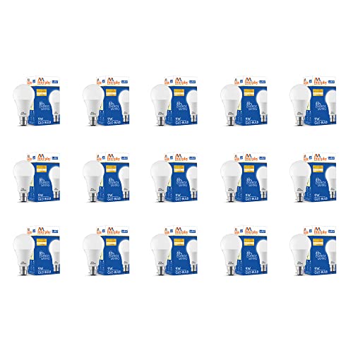 Image of Murphy 9W B22D BEE 3 Star Rated LED Cool Day White Bulb, Pack of 15 (GLO)
