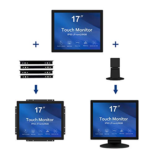 Image of GreenTouch 17 Inch 10 Points Open Frame Industrial Touch Monitor - PACP -1280X1024-LED Display Metal Housing with HDMI,DVI,VGA Port Built-in