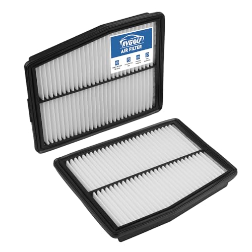 Image of 2PCS Engine Air Filter Only Fit Hybrid for Sonata 2020-2026 | Santa Fe 2021-2023, Tucson 2022-2026, Kia Sorento 2021-2026, Sportage 2023-2026, 28113L5100, 99% Filtration Efficiency