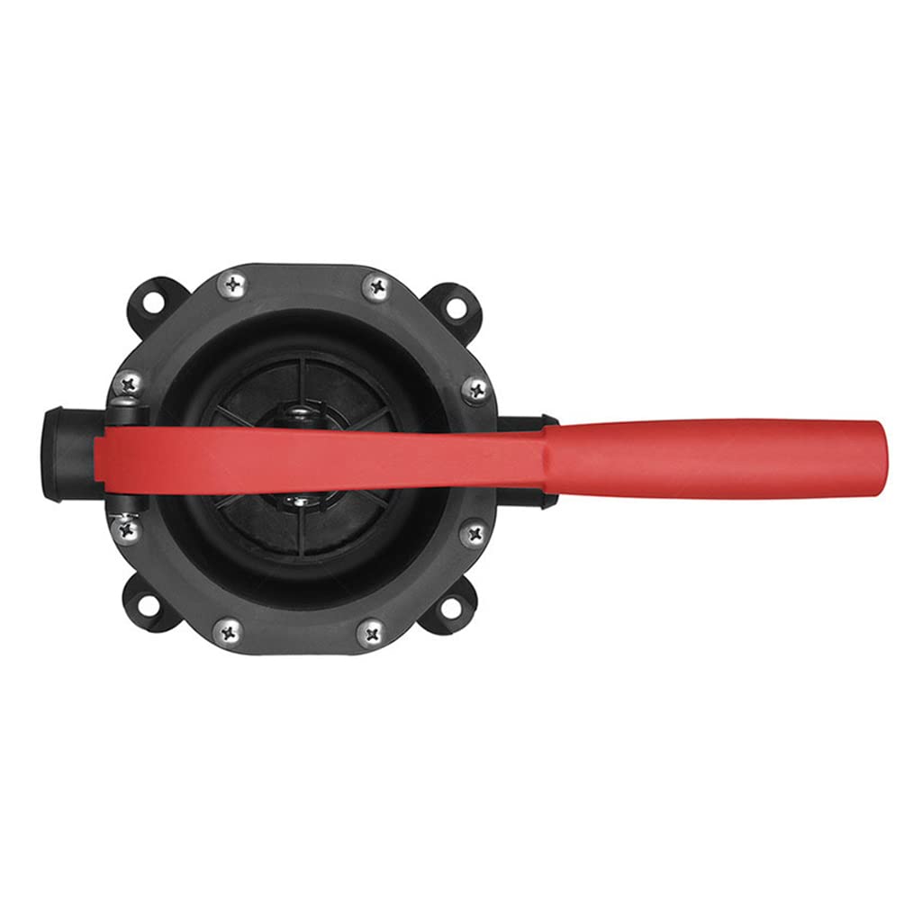 Motor de transferencia de agua manual con asa para barcos, kayaks, canoas, botes, bomba manual autocebante para yate, bomba de agua manual