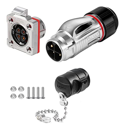 Connecteur imperméable IP67 M20 métallique isolant pour une connexion à bride 4 broches stable