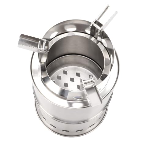 Réchaud à alcool en acier inoxydable pliable Drfeify 01D taille moyenne - 5