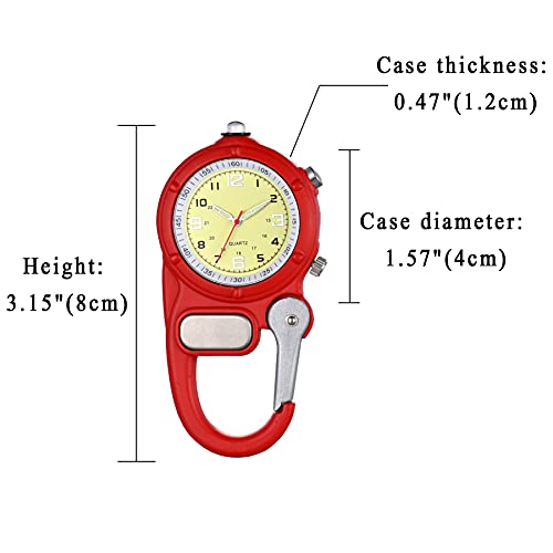 Reloj de bolsillo con microluz para leer la hora en la oscuridad de forma rápida 6
