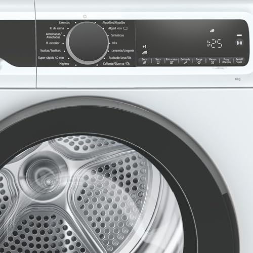 Balay 3SB380B - Secadora, Bomba de Calor, A+++, Libre instalación, 60 cm, 8 kg, Blanco, Display LED, filtro de fácil limpieza, programa para ropa de cama, puerta cristal, 2022 - imagen 3