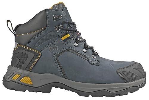 HOSS, Composite Toe, Nubuck Leather,Thinsulate,Waterproo, Size 13 Width Medium, Color Blue, Model# 60700 13 D4