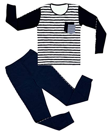 Pyjama pour garçons Ensemble en Coton Pyjama Deux pièces Robe de Chambre vêtements de Nuit à Manches Longues 98-164 Cover