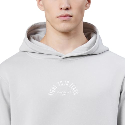 Image of Red Tape Cotton Blend Graphic Hooded Neck Hoodie For Men | Everyday Comfort And Warmth | Your Go To Hooded Neck Hoodie