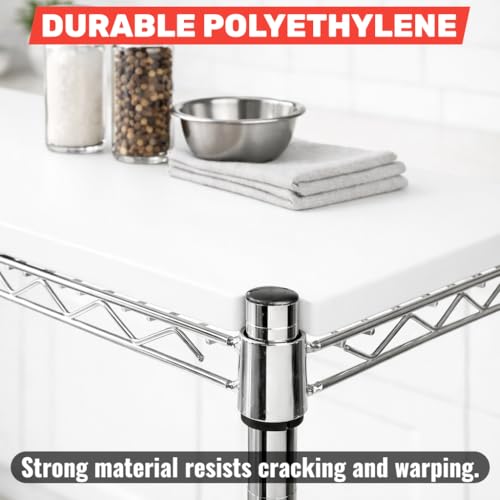 Inserto para Estante de Alambre de 48" x 18", Tabla de Cortar de Polietileno para Preparación Comercial de Alimentos, Superficie de Trabajo Plástica No Porosa y Duradera, Fácil de Limpiar miniatura 3