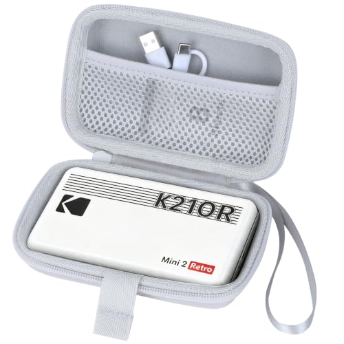Image of Hard Case Compatible with Kodak Mini 2 Retro P210R / Mini Shot 2 Retro C210R Instant Digital Camera Photo Printer, Gray Case