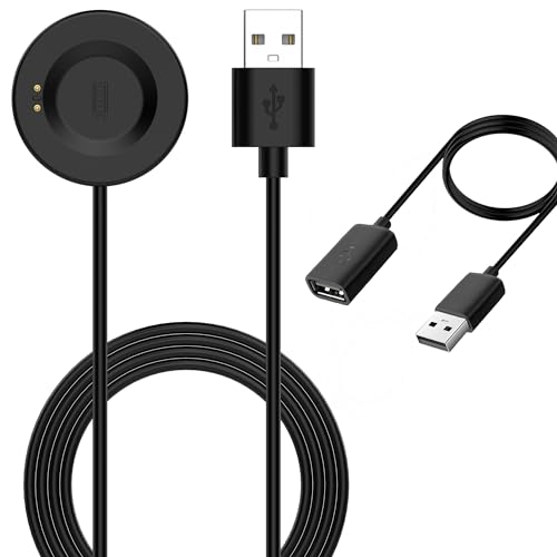 NovemFoal Charger Intended for iTECH Fusion 2 Smartwatch USB 6.5ft Replacement Charging Cable Cord for iTECH Fusion 2 Smart Watch Charging Stand, Charging Dock Station Cradle
