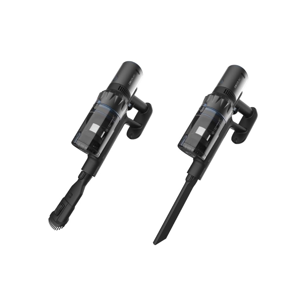 Cecotec Aspirador Escoba sin Cable Conga Rockstar 5500 Hurricane Twice. 3 en 1, Ciclón Paralelo, 630 W, 30 kPa y 180 AW, Autonomía Máxima 90 mins, Tubo Rígido, Doble Rodillo, Accesorio Muebles
